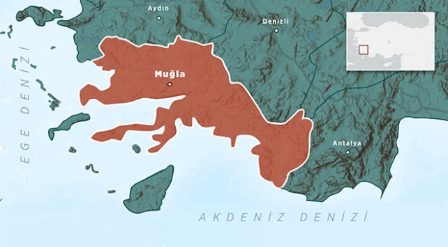 Marmaris ilçesinin açıklarında 4,2 büyüklüğünde deprem
