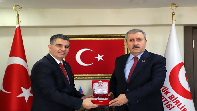 BBP PARTİSİ GENEL BAŞKANI MUSTAFA DESTİCİ’YE ZİYARET
