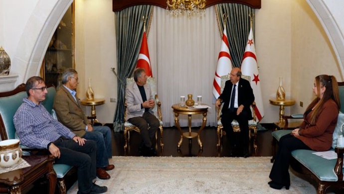 Cumhurbaşkanı Ersin Tatar, Kıbrıs Türk Rehberler Birliği (KITREB) Başkanı Dener Öymen ve birlik üyelerini kabul etti