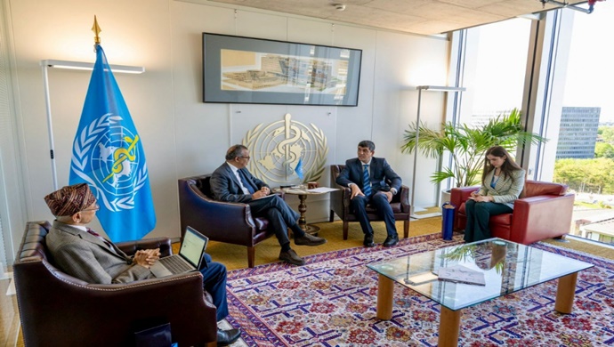 Meeting with the Director General of the World Health Organization Dr. Tedros Adhanom